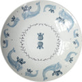 Duet Porcelain Coupe Serving Bowl, Azure