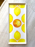 Citrus Porcelain Vanity Tray