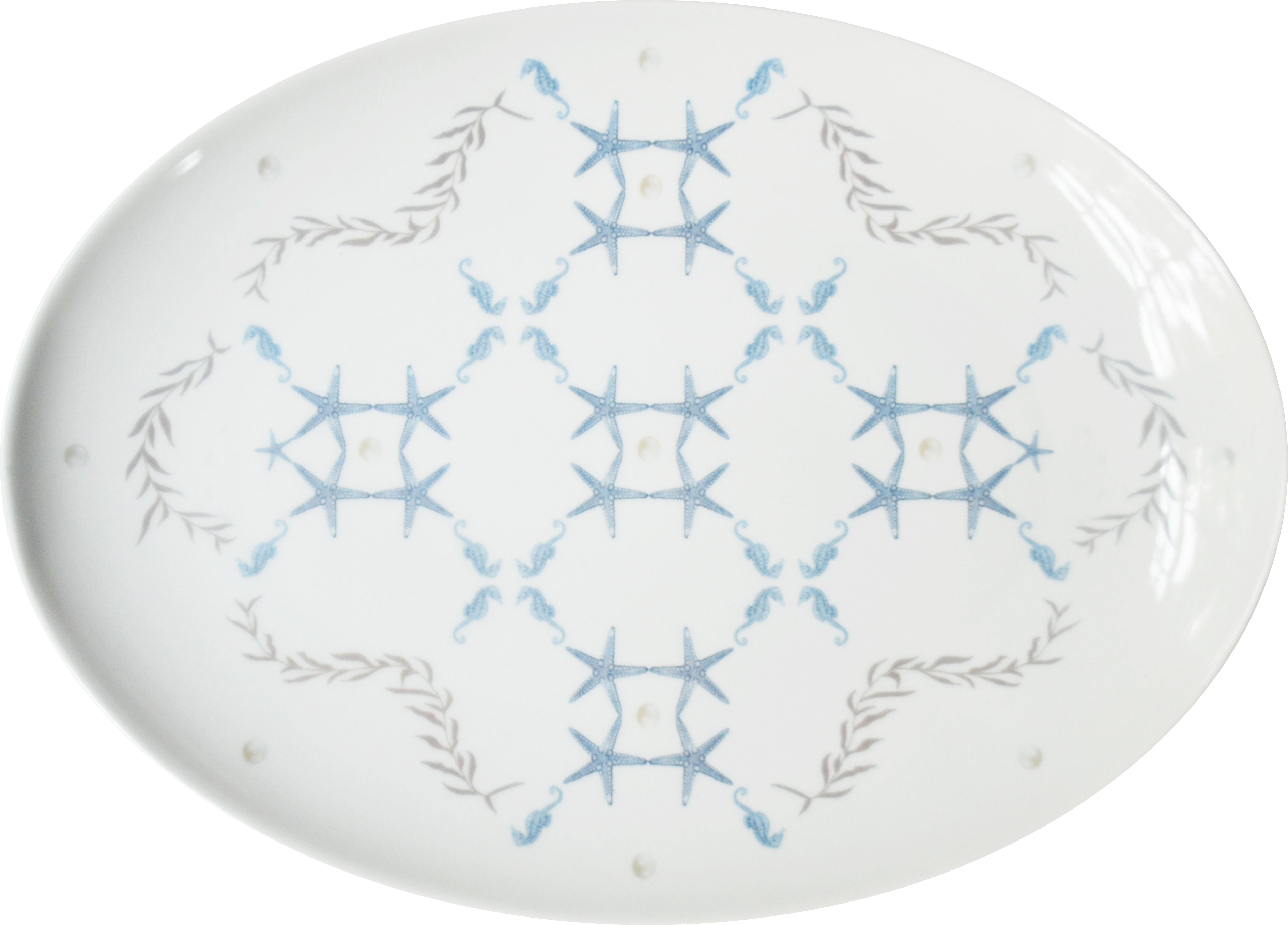 Starlight Large Porcelain Coupe Serving Platter