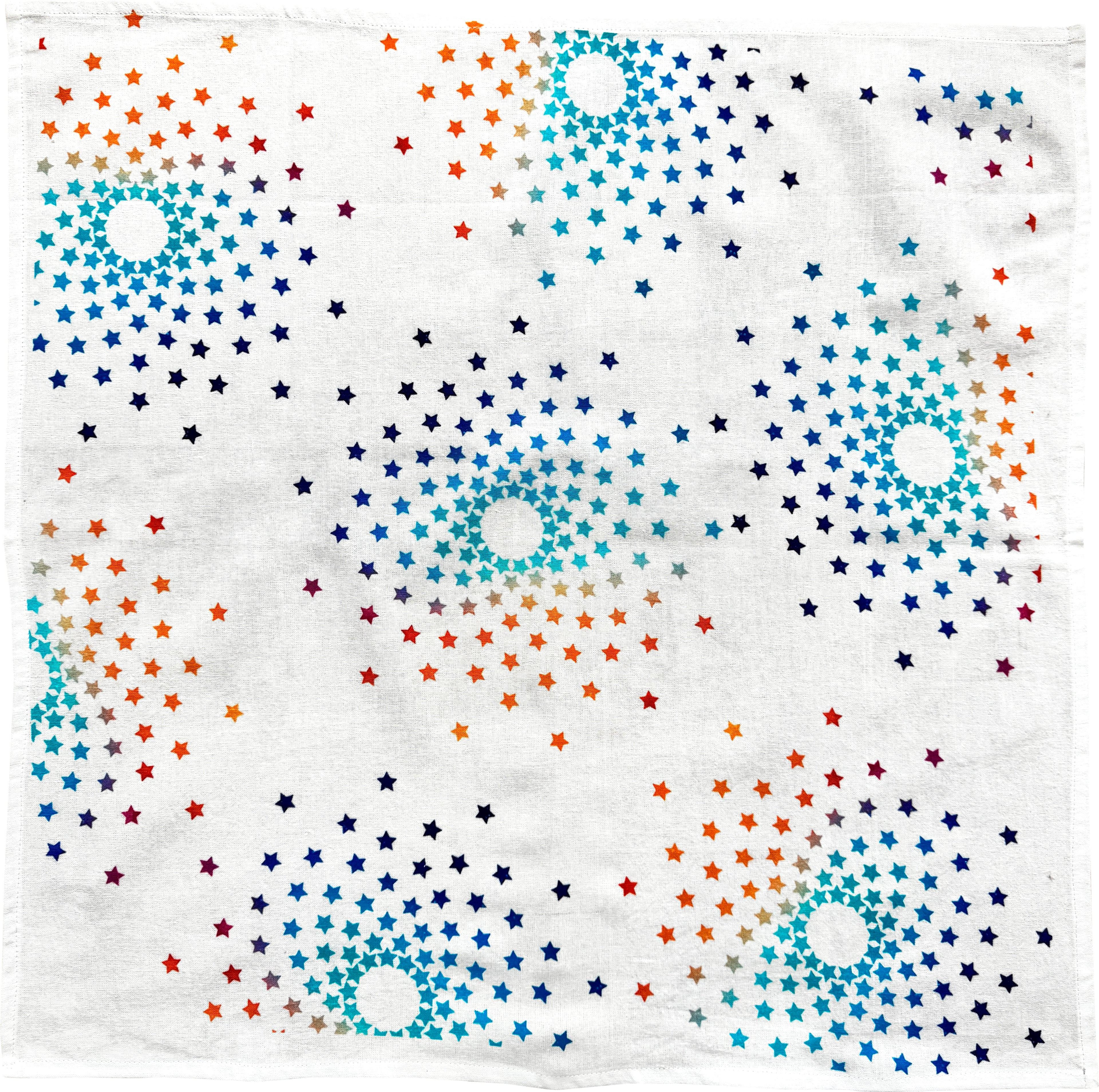 Rainbow Stars Napkins. Set of 6.