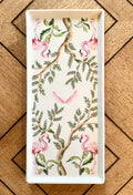 Pink Flamingos Porcelain Vanity Tray