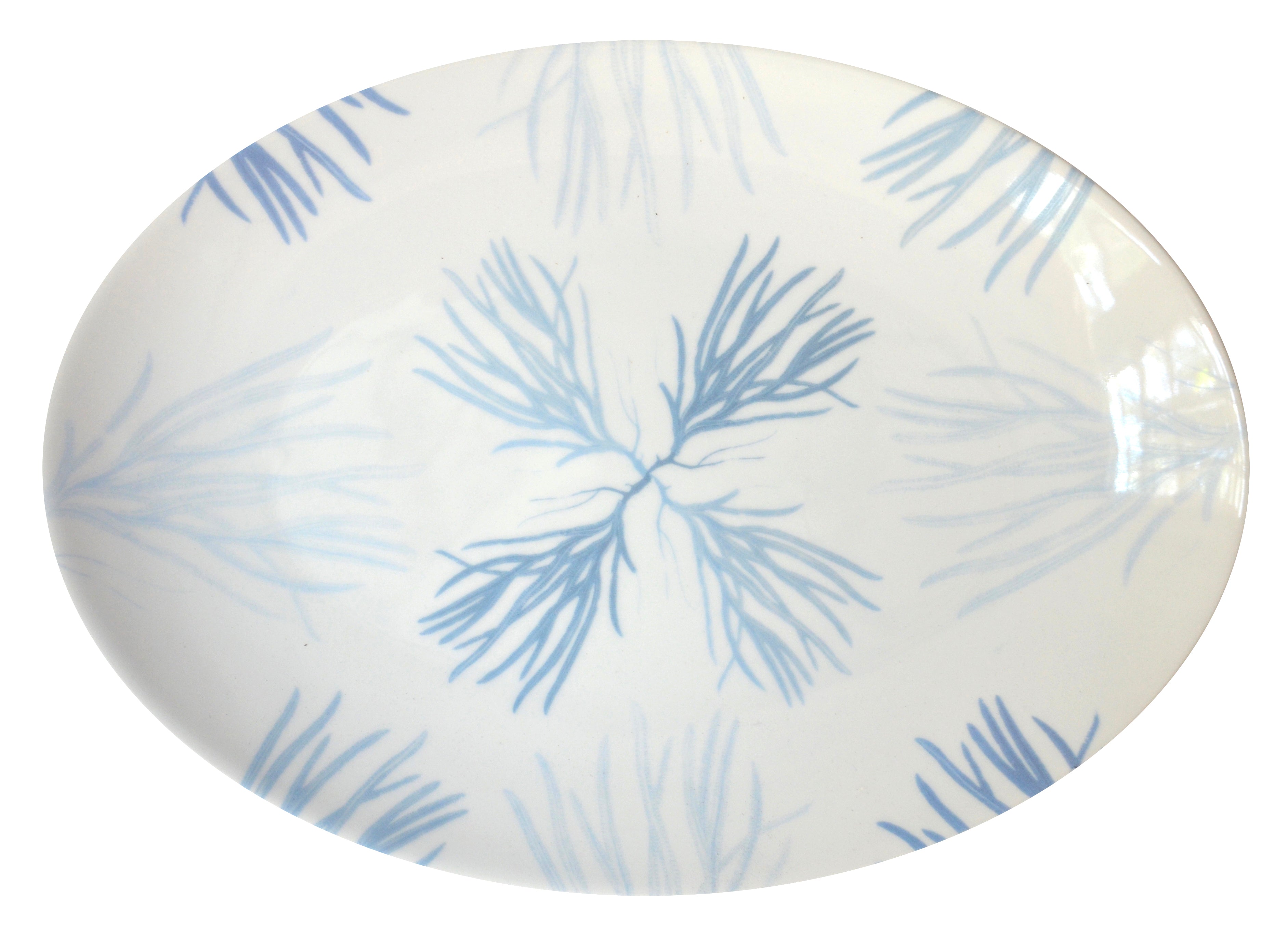 Flora Medium Porcelain Coupe Serving Platter