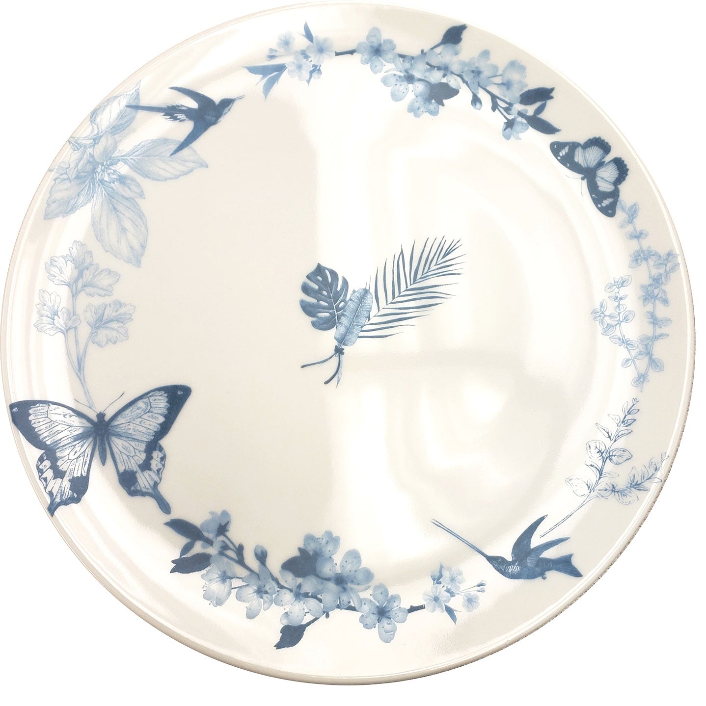 Garden Delights Salad/Dessert Plate, Cobalt