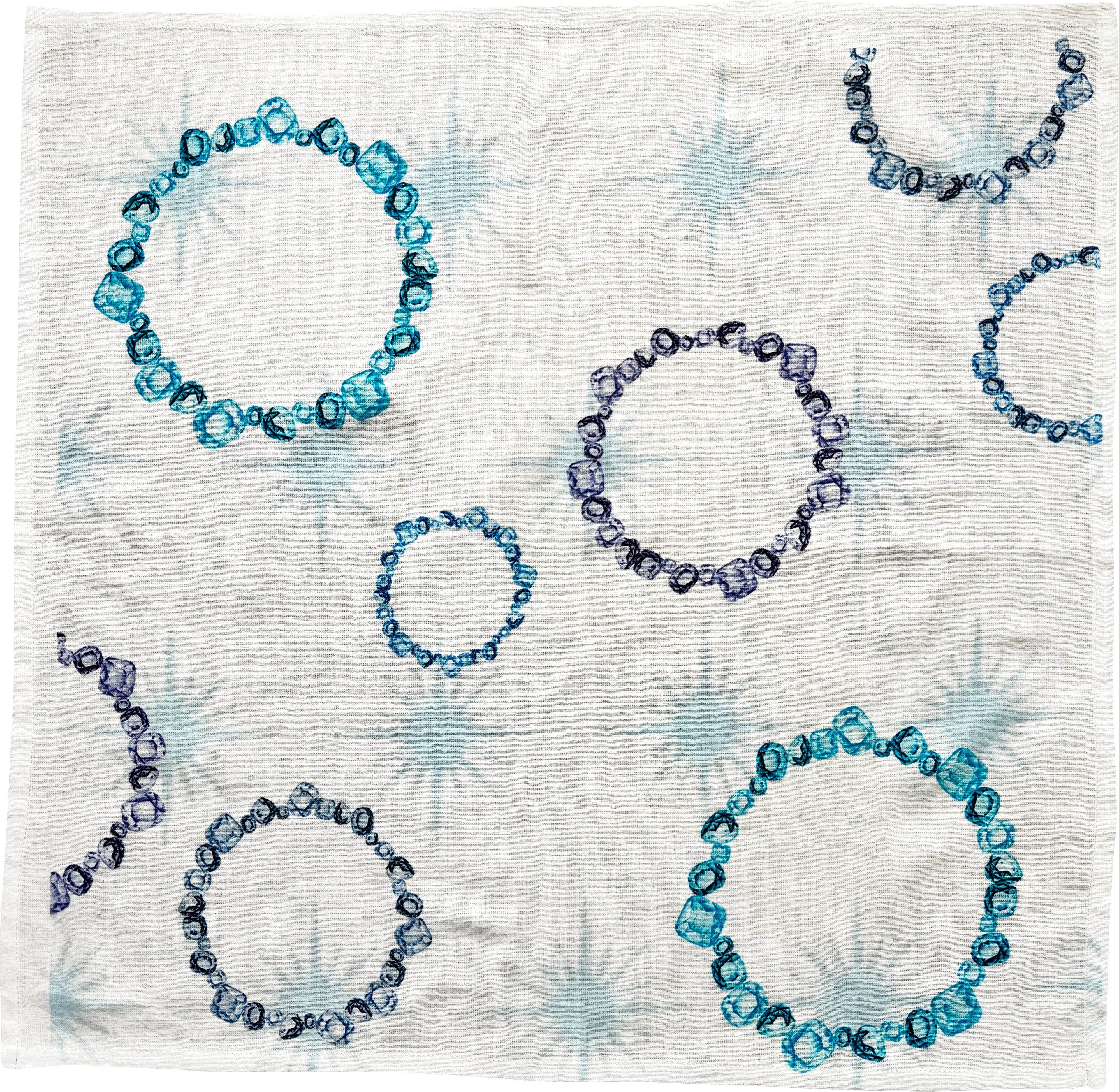 Gems Napkins. Set of 6.