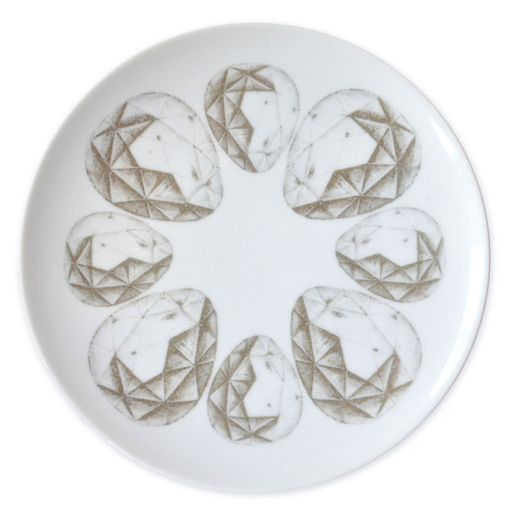 Gems Salad/Dessert Plate, Cocoa