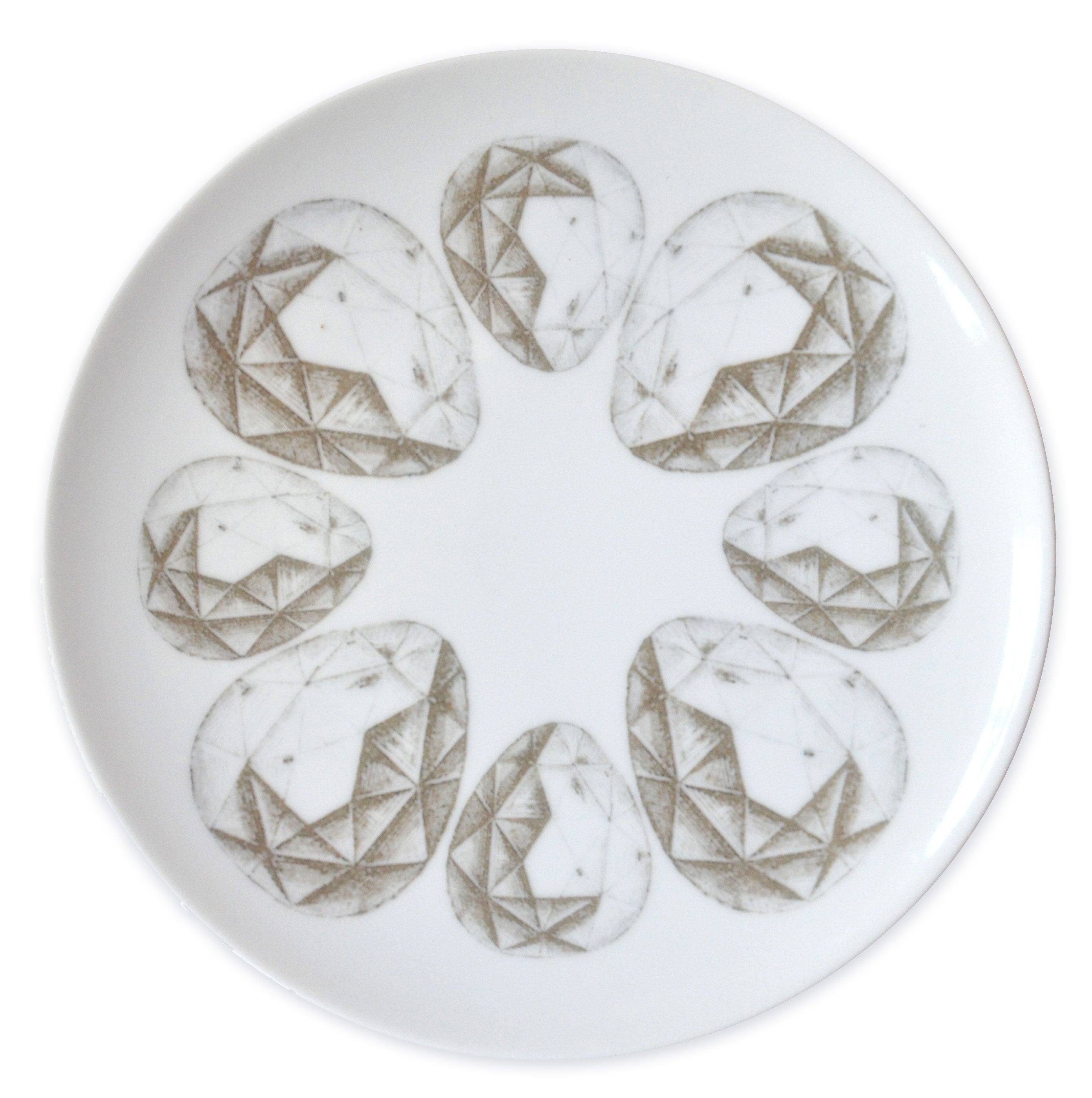 Gems Salad/Dessert Plate, Cocoa