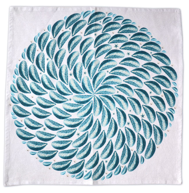 Mussels Napkins. Set of 6.