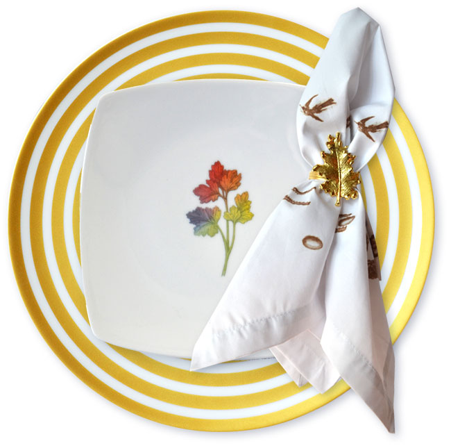 Rainbow Herbal Small Plate, Parsley