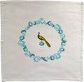 Peacock Gems Napkins. Set of 6.