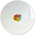 Rainbow Floral Small Plate, Rose