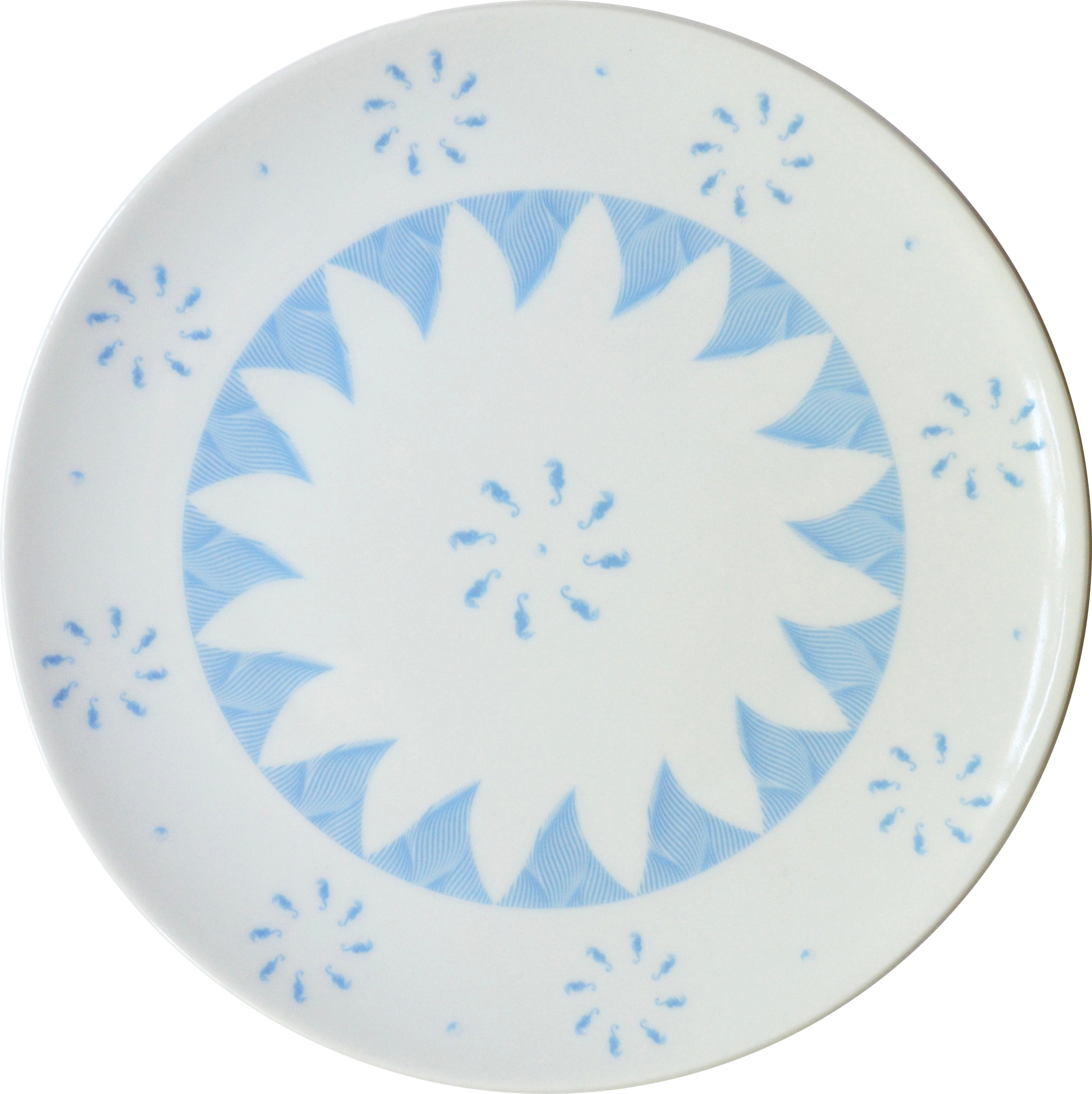 Sunburst Salad/Dessert Plate, Azure